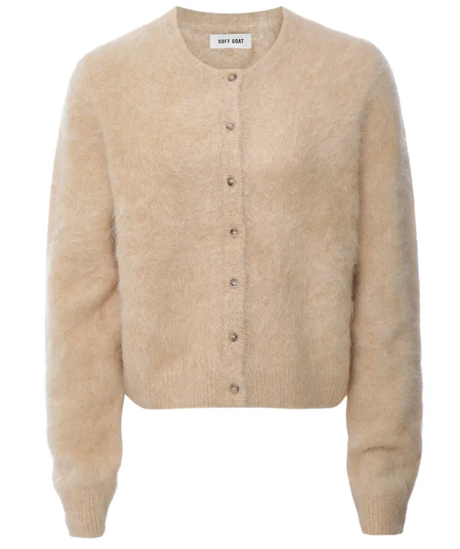 Soft Goat Alpaca Knit Cardigan