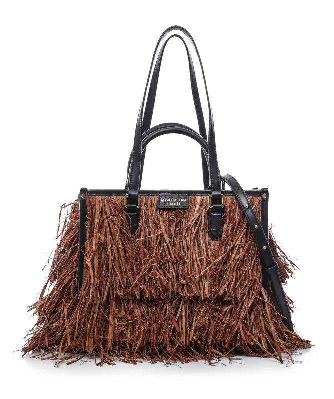 My Best Bag Firenze Atena Bali Fringed Tote Bag