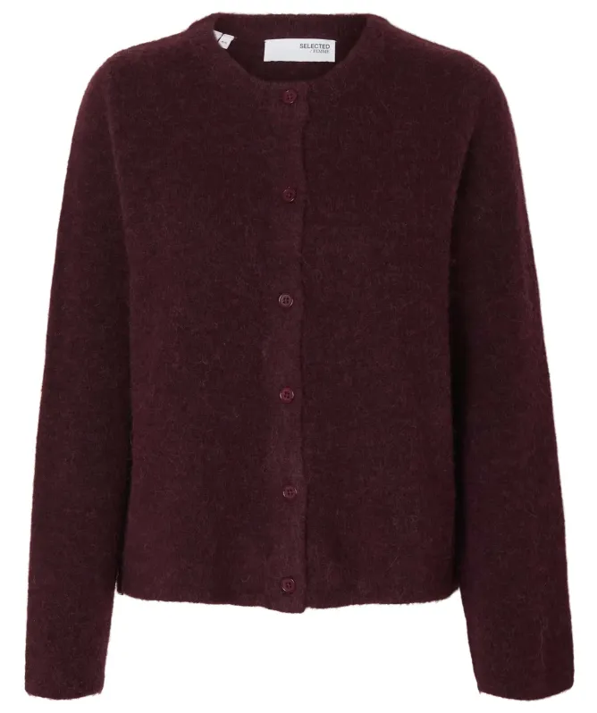 Selected Lulu Round Neck Knit Cardigan