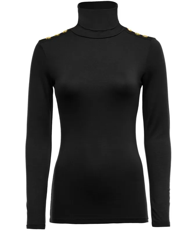Holland Cooper Long Sleeve Roll Neck Top