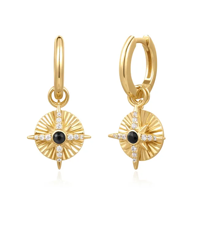 Ania Haie Astrolabe Charm Huggies