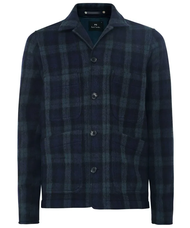 Paul Smith Wool Check Chore Jacket