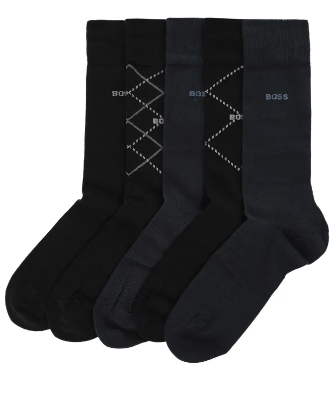 BOSS Argyle Socks 5 Pack