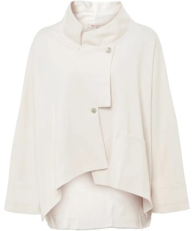 Thanny Asymmetric Button Jacket