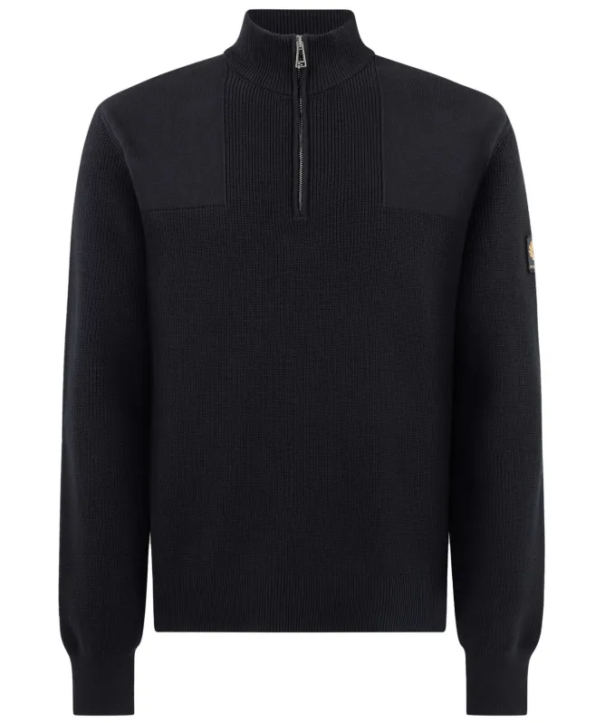 Belstaff Quarter Zip Commander Jumper