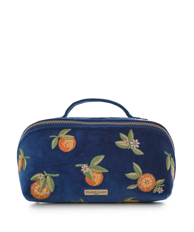 Elizabeth Scarlett Orange Blossom Open Flat Makeup Bag
