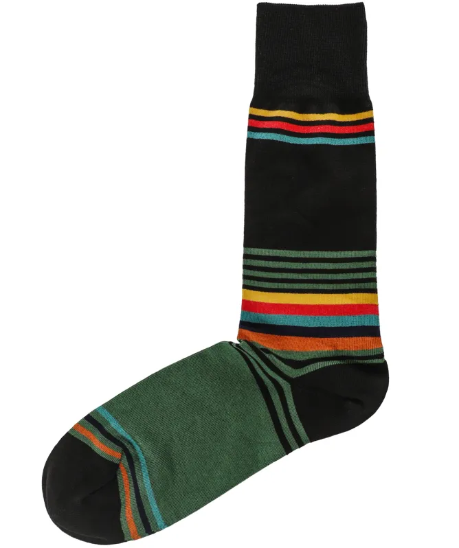 Paul Smith Lorenzo Artist Stripe Cotton-Blend Socks