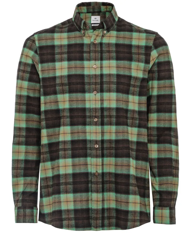 Paul Smith Button-Down Check Cotton Shirt