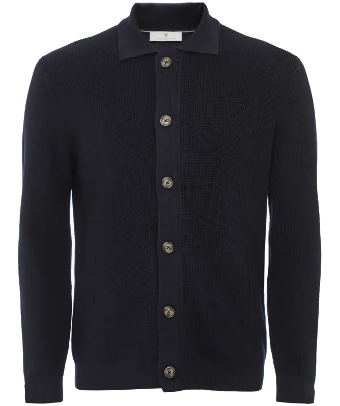 Thomas Maine Polo-Collar Button Cardigan