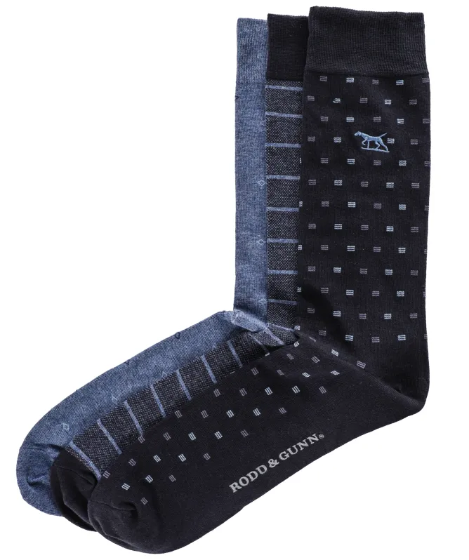 Rodd and Gunn Seacliff 3 Pack Socks
