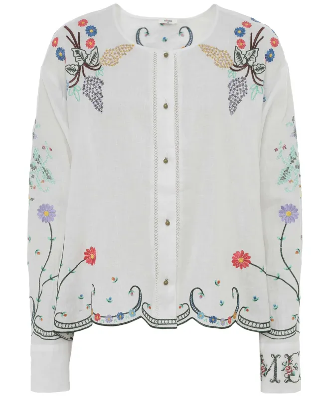 Me369 Helena Embroidered Shirt