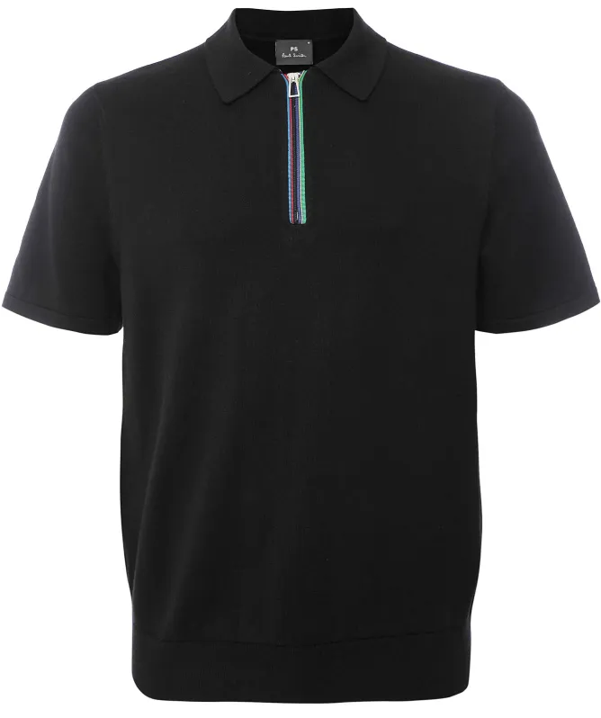 Paul Smith Knitted Zip Polo Shirt