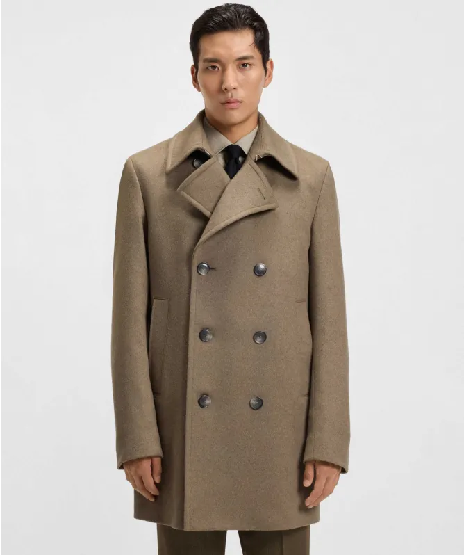 BOSS Wool Cashmere H-Hyde Peacoat