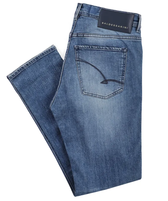Baldessarini Washed Back-Pocket Jeans