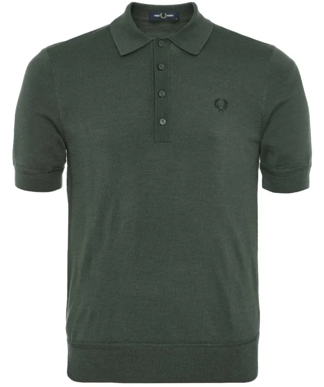 Fred Perry Merino Fine Knit Polo Shirt