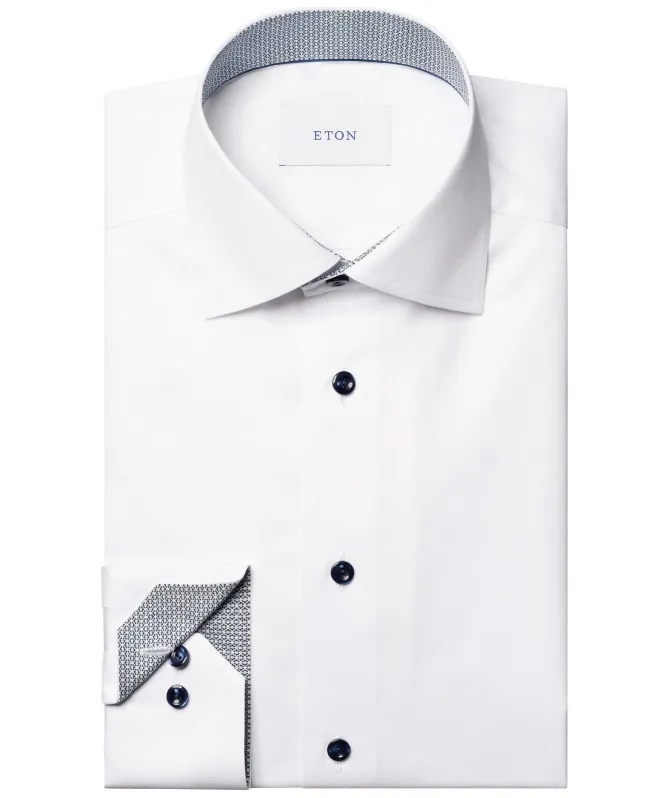 Eton Slim Fit Geo Twill Shirt