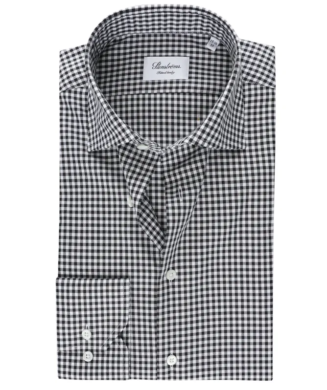 Stenstroms Fitted Body Gingham Shirt