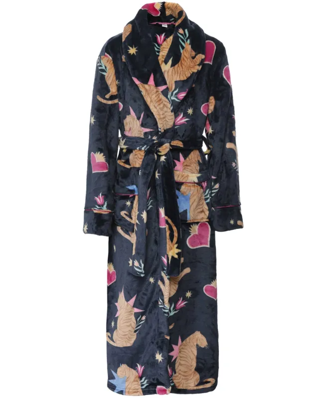 Chelsea Peers Fleece Enchanted Tiger Dressing Gown