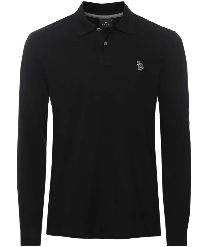 Paul Smith Long Sleeve Zebra Polo Shirt