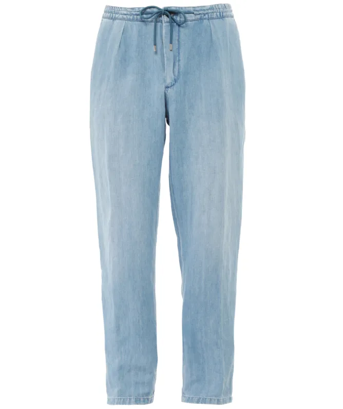 Baldessarini Pleated Drawcord Jeans