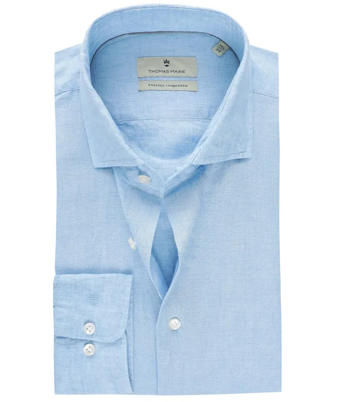 Thomas Maine Tailored Fit Linen Shirt