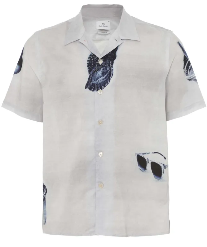 Paul Smith Graphic Print Poplin Shirt