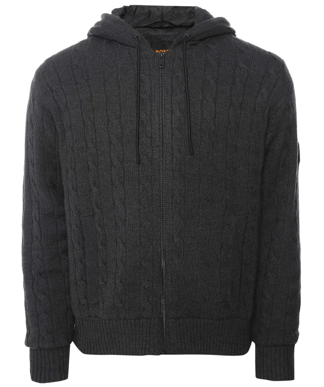 BOSS Cable Knit Kudable Hoodie