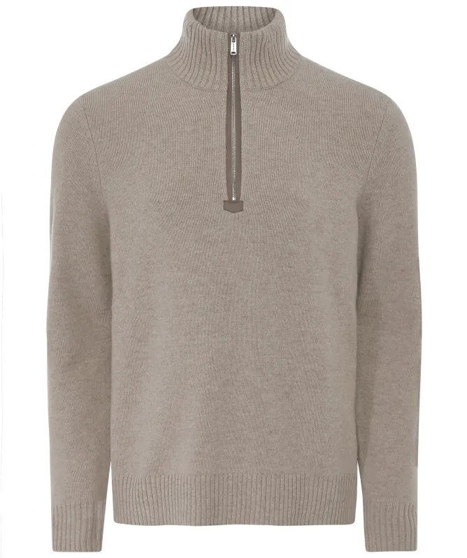 Profuomo Soft Wool Half Zipper Pullover