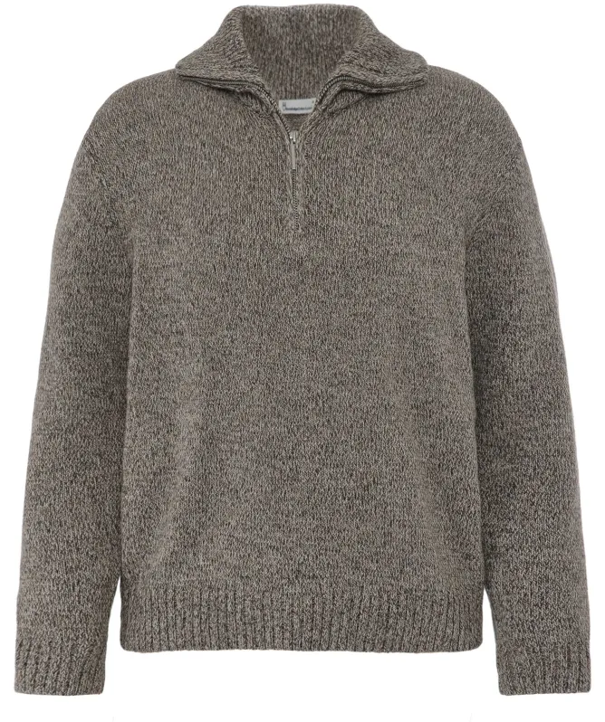 Knowledge Cotton Quarter Zipper Sweater