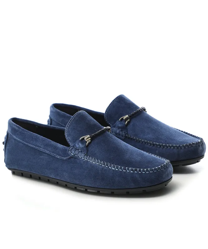 Jules B Suede Horse Bit Driving Loafers