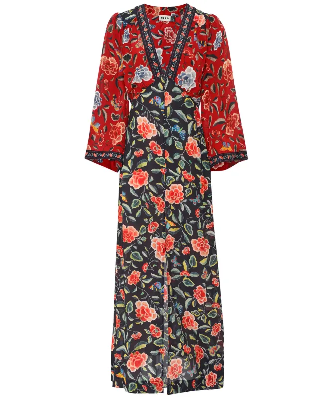 RIXO Dahlia Floral Midi Dress