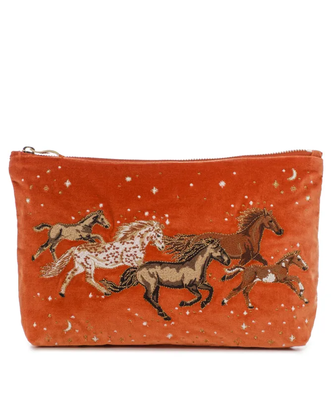 Elizabeth Scarlett Celestial Wild Horses Pouch
