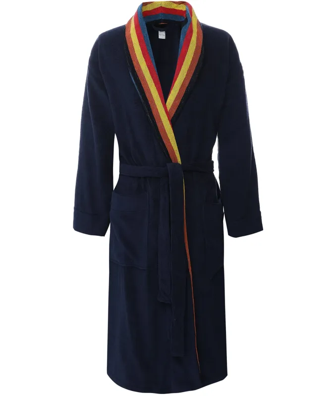 Paul Smith Artist Stripe Trim Dressing Gown
