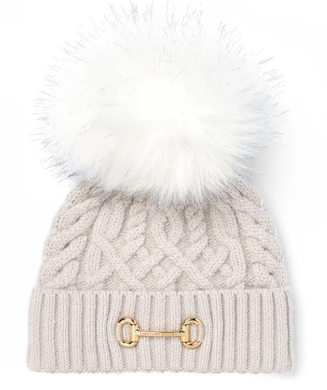 Holland Cooper Horsebit Bobble Hat