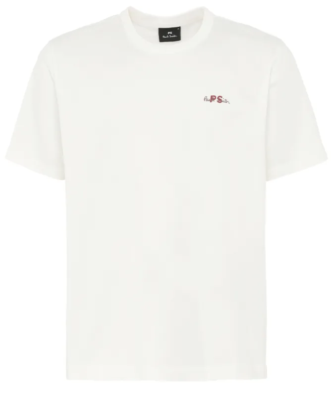 Paul Smith Logo Embroidery Cotton T-Shirt