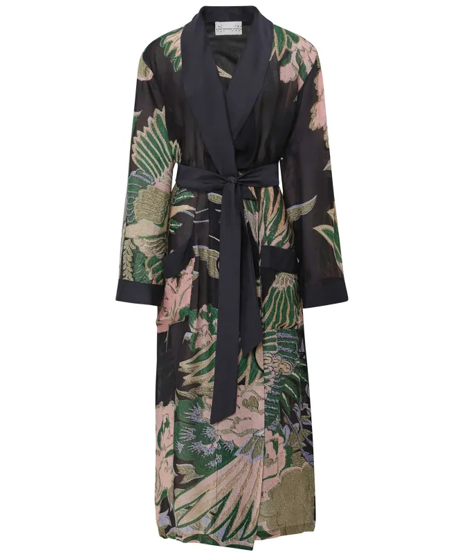 One Hundred Stars Crane Emerald Gown