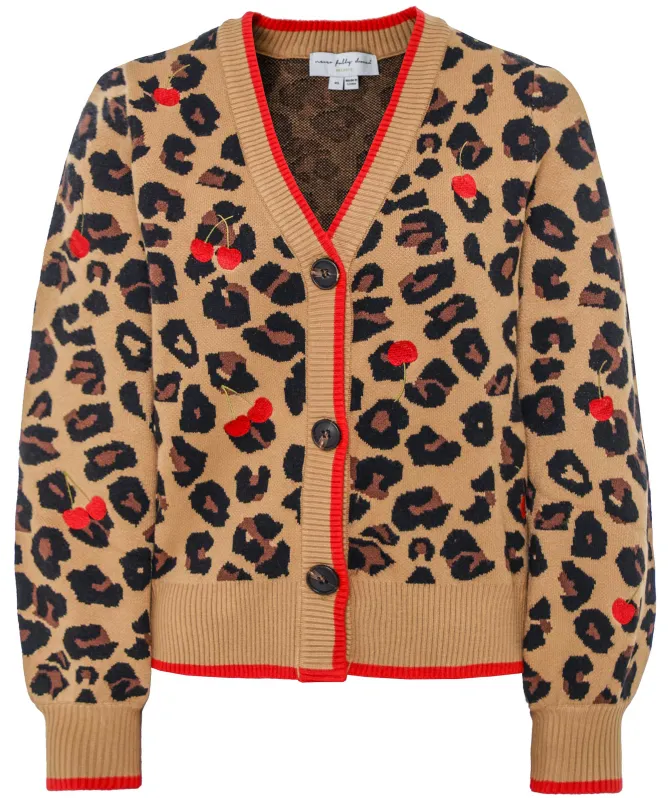 Never Fully Dressed Cherry Leopard Cardigan