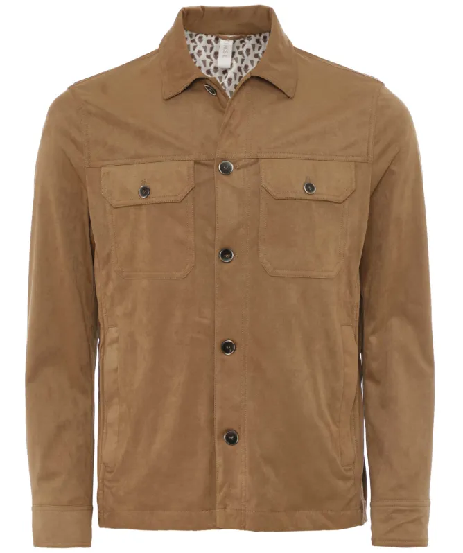 Seinse Faux Suede Overshirt