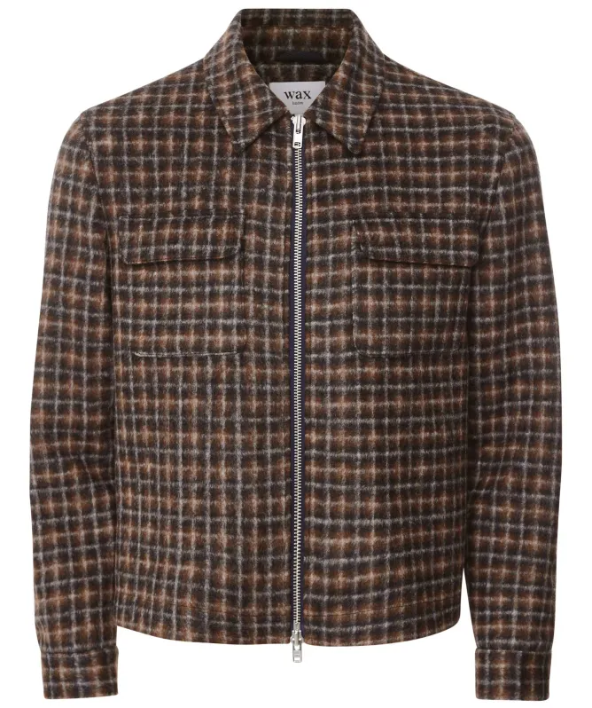 Wax London Wool Check Osier Jacket