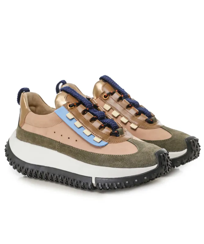 4CCCCEES Kapok Pinto Platform Trainers