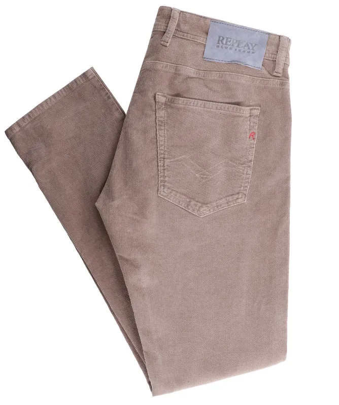 Replay Straight Fit Corduroy Grover Jeans