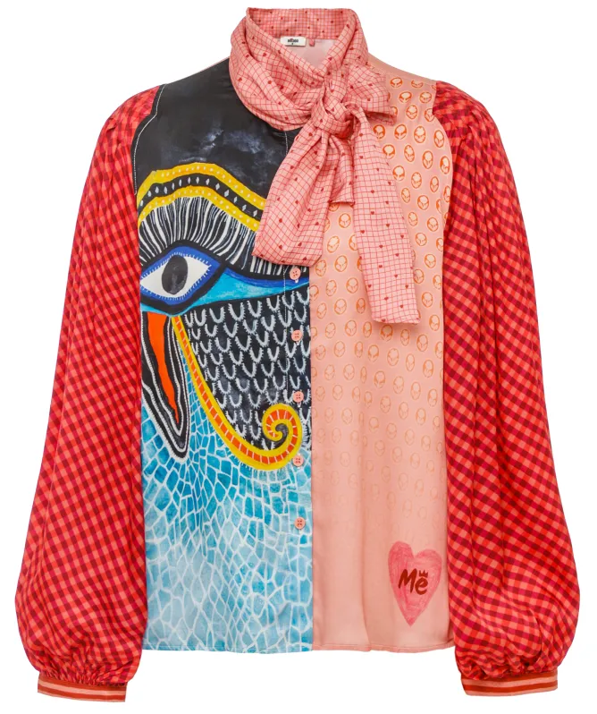 Me369 Nola Printed Tie Shirt