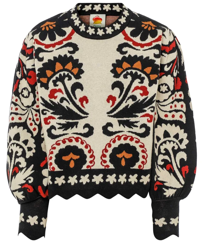 FARM Rio Winter Tapestry Knit Jumper