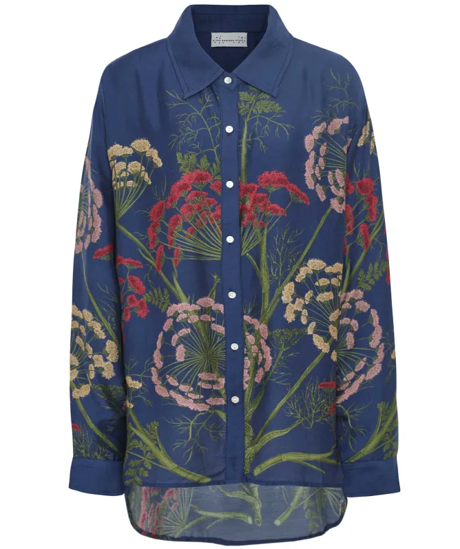 One Hundred Stars Parsley Seed Navy Shirt