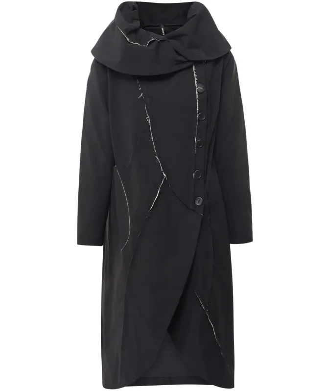 Manesera Raw-Edging Long Coat