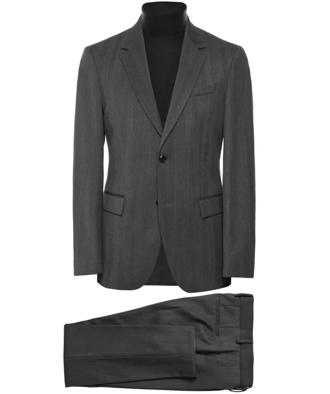 BOSS Slim Fit Herringbone H-Houston Suit
