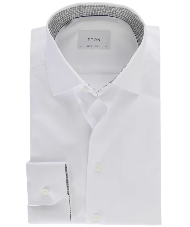 Eton Geo Twill Contemporary Fit Shirt