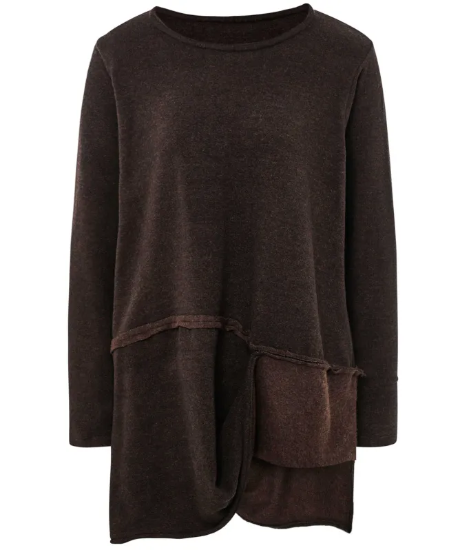 Manesera Drape Hem Jumper