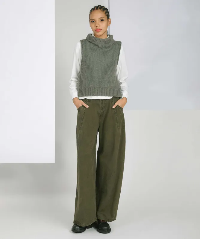 Lurdes Bergada Wool-Blend Knit Tank top