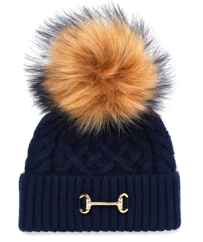 Holland Cooper Horsebit Bobble Hat